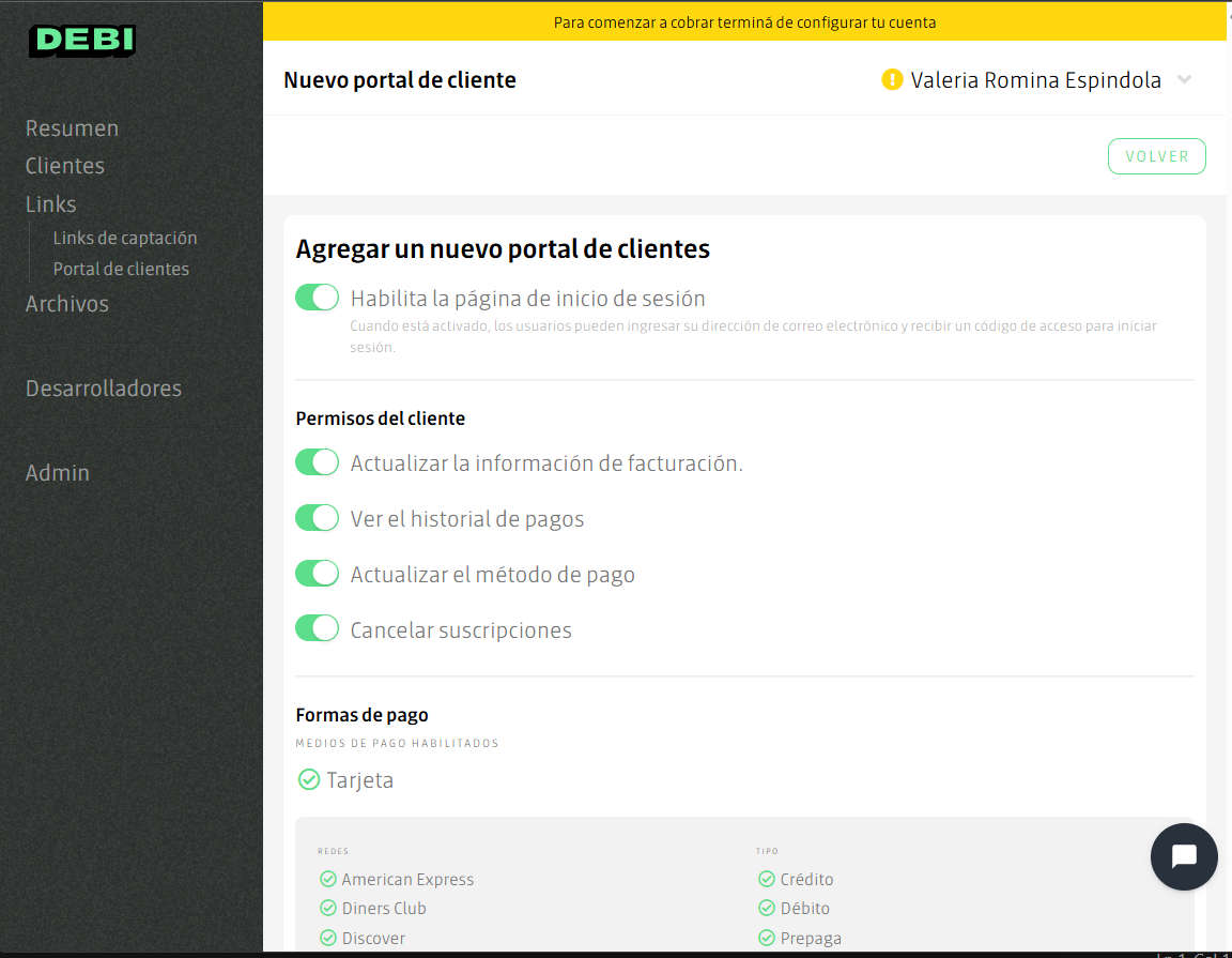Acceso a Portal de Clientes